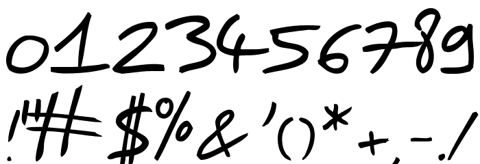 Easy Speech Font OTHER CHARS