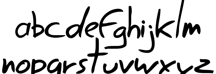 Easy Speech Font LOWERCASE