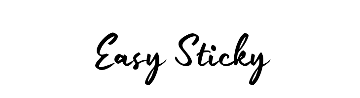 Easy Sticky  Free Fonts Download