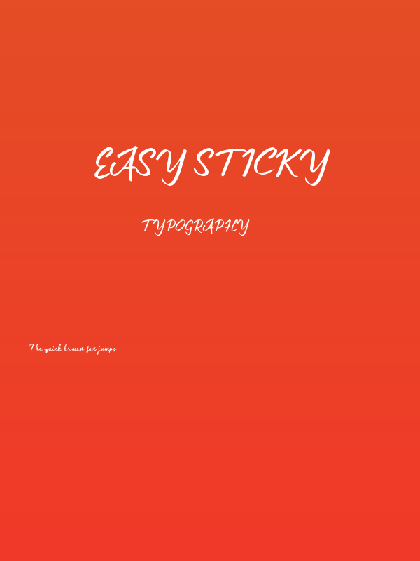 Easy Sticky Poster