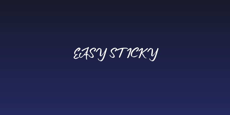 Easy Sticky Social Header