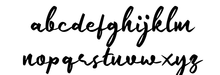 Easy Sticky Font LOWERCASE
