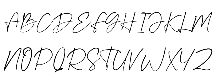 Easy-free Font UPPERCASE