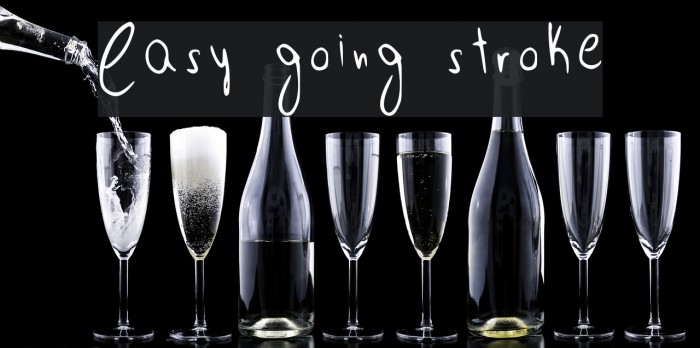 Easy going stroke Font examples