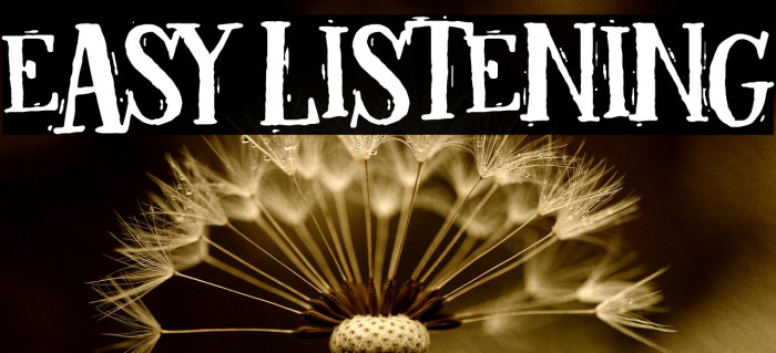 Easy listening Font examples