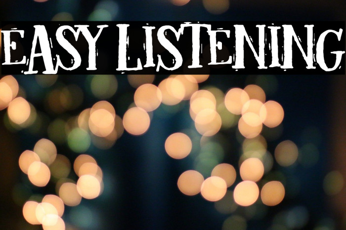 Easy listening Font examples