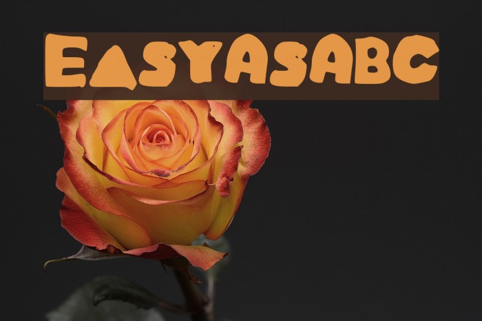 EasyAsABC Font examples