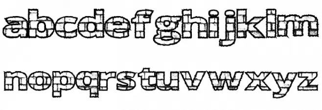 EasyBricks Schriftart Kleinbuchstaben
