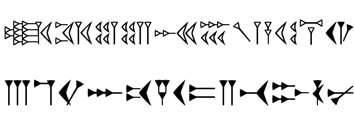 EasyCuneiform Font - FFonts.net