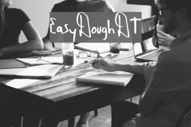 EasyDoughDT Font examples