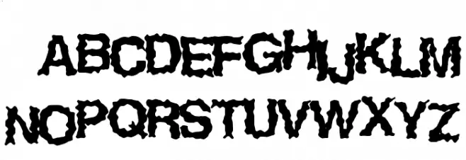 EasyHorror Font Litere mari
