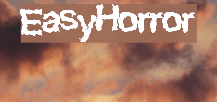 EasyHorror Font examples