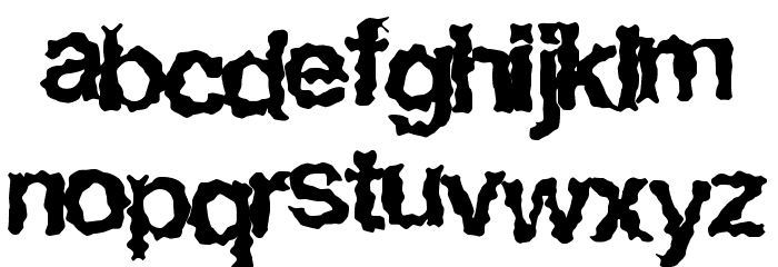 EasyHorror Font LOWERCASE