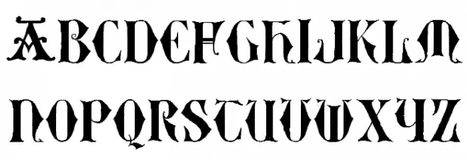 EasyLombardic Two 字体 大写