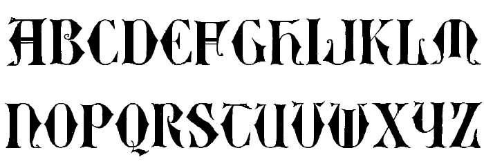 EasyLombardic Two Font LOWERCASE