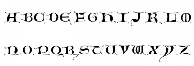 EasyLombardic 字体 大写