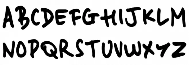 EasyNotes フォント 大文字