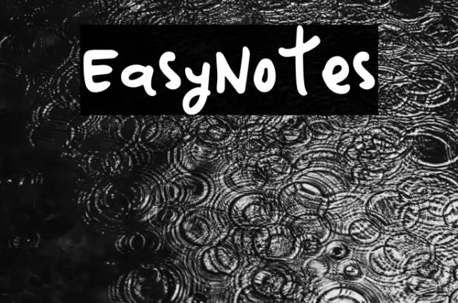 EasyNotes Font examples