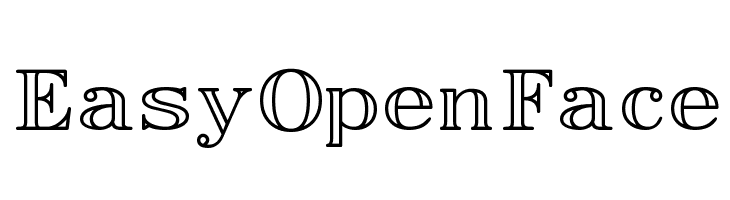 EasyOpenFace Font