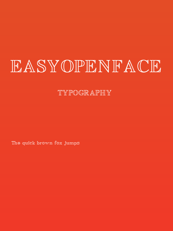 EasyOpenFace Poster