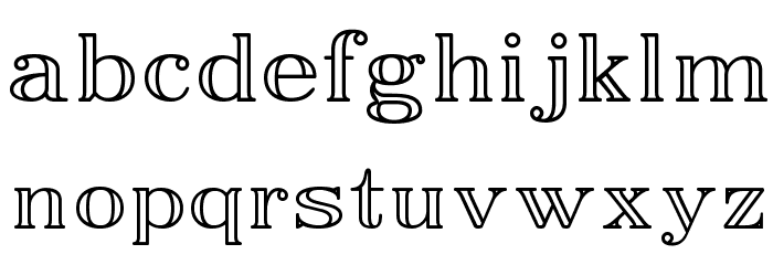 EasyOpenFace Font LOWERCASE