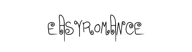 EasyRomance  font caratteri gratis