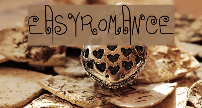 EasyRomance Font examples