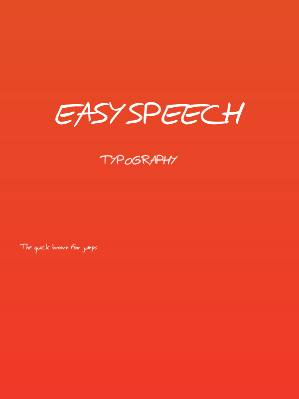 EasySpeech Poster