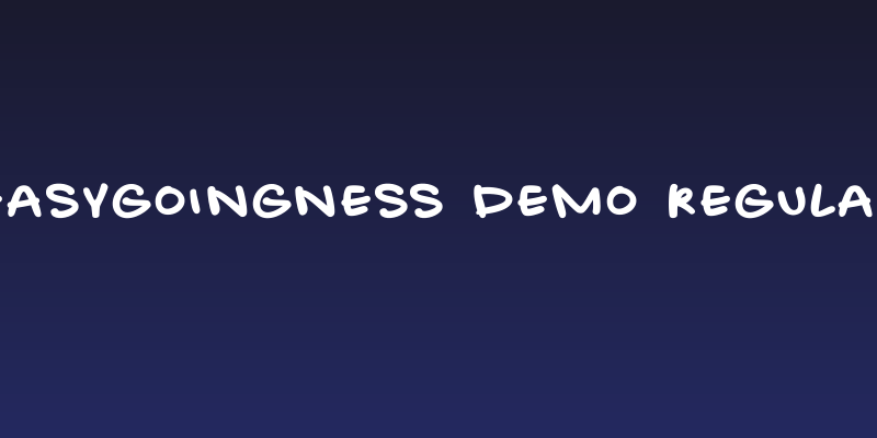 Easygoingness Demo Regular Social Header