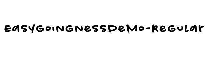 EasygoingnessDemo-Regular  لخطوط تنزيل