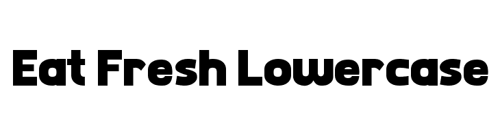 Eat Fresh Lowercase Font