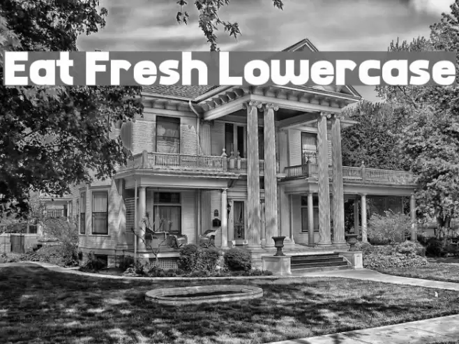 Eat Fresh Lowercase Font examples