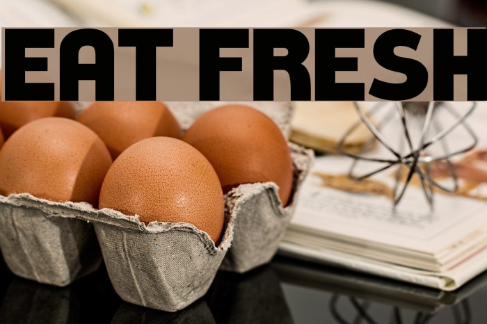 Eat Fresh Font examples