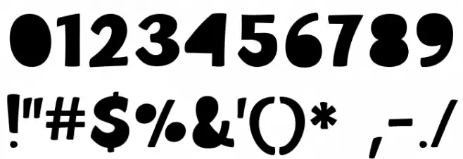 Eat Me Alive Blackout フォント その他の文字