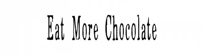Eat More Chocolate  免费字体下载
