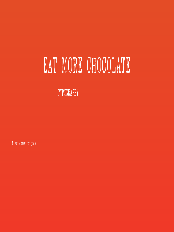 Eat More Chocolate Poster