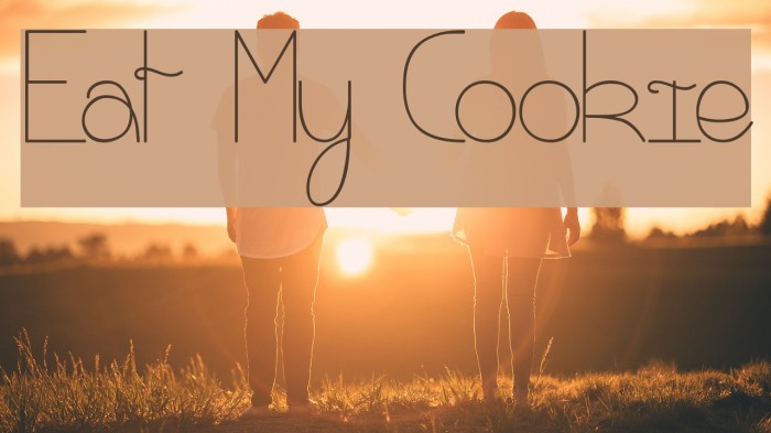 Eat My Cookie Font examples