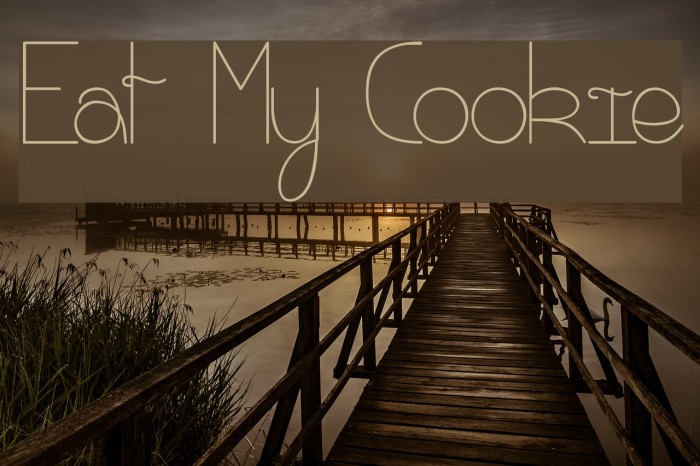 Eat My Cookie Font examples