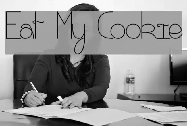 Eat My Cookie Font examples