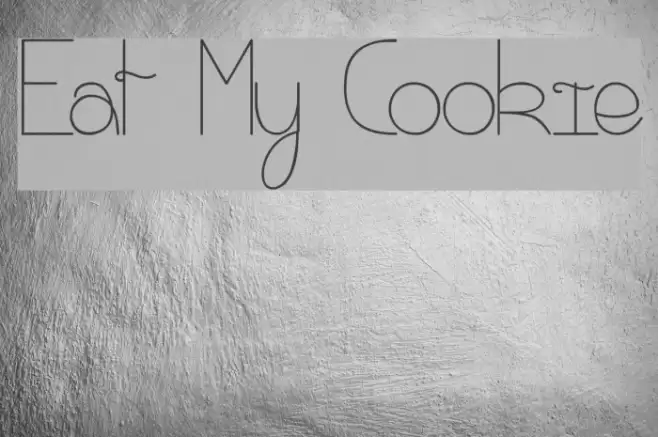 Eat My Cookie Font examples