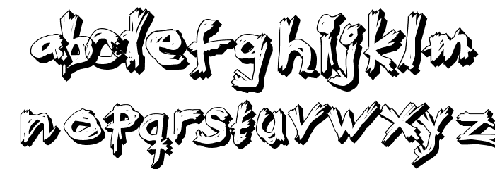 Eat your face now Font LOWERCASE
