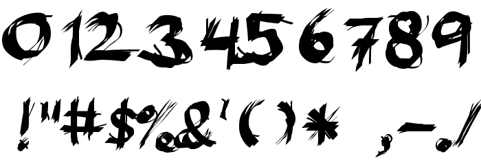 Eat your face Font OTHER CHARS