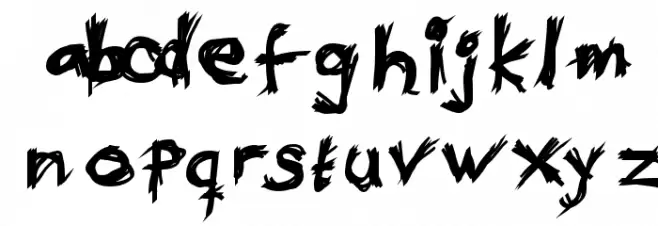 Eat your face Font LOWERCASE