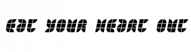 Eat your heart out  font caratteri gratis