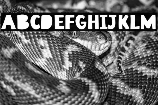 EatMeAliveBlackout Font examples