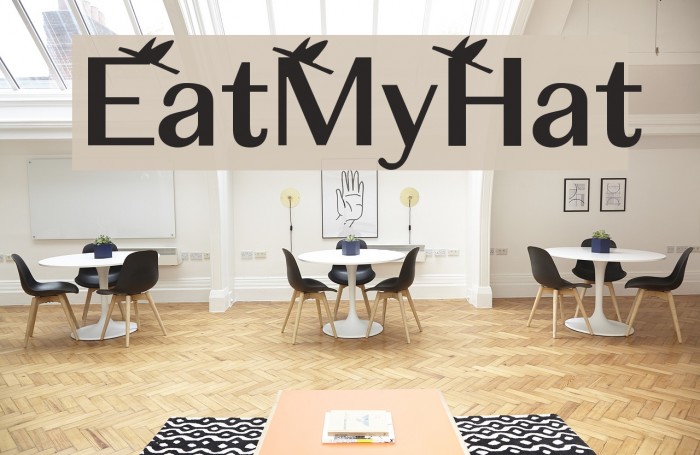 EatMyHat Font examples