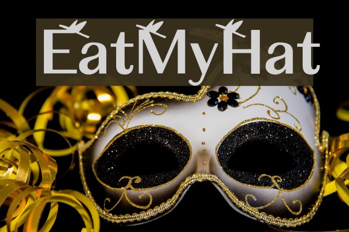 EatMyHat Font examples