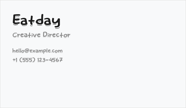Eatday Business Card