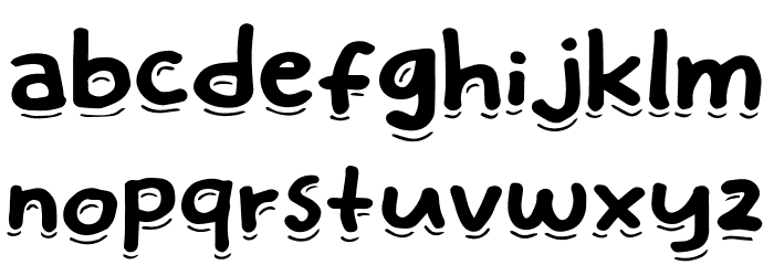 Eatday Font LOWERCASE
