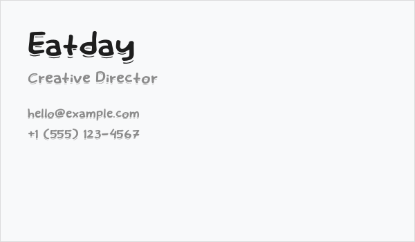Eatday Business Card